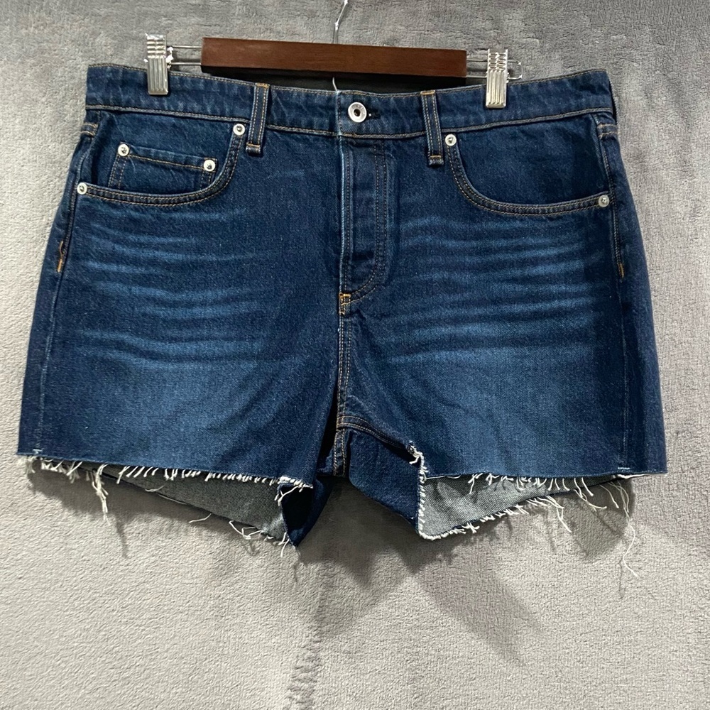 Rag & Bone Dre Low Rise Button Fly Denim Shorts 100% Cotton Women’s Size 32 NWT